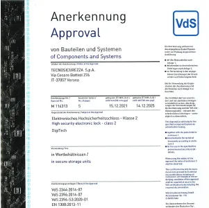 DigiTech - VdS Certificate